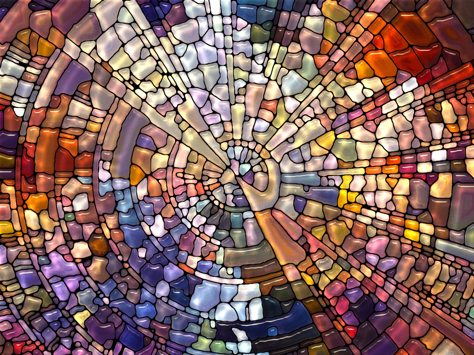 pola, penuh warna, abstraksi, kaca berwarna, mosaik