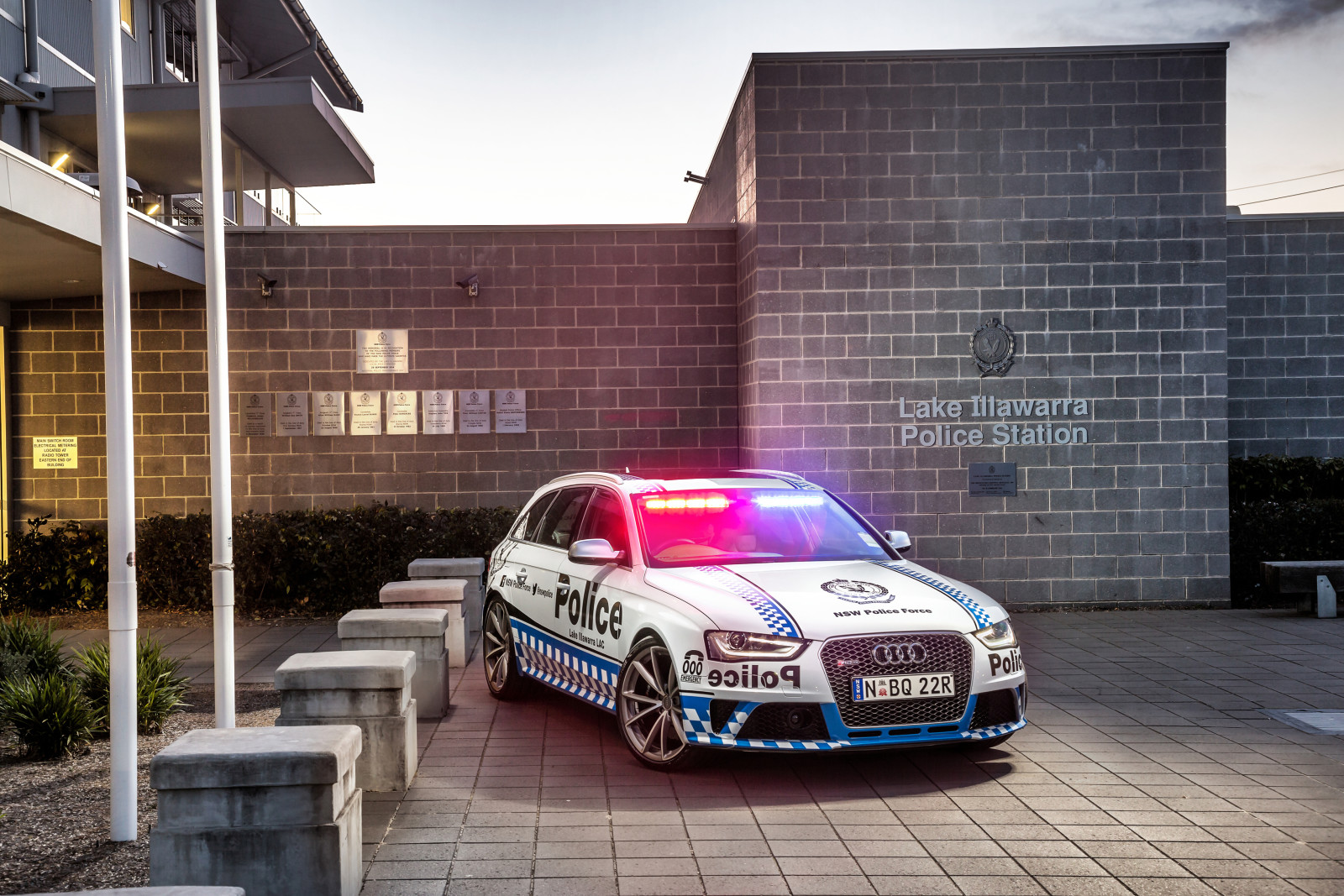 Audi, polisi, Sebelum, 2015, RS 4