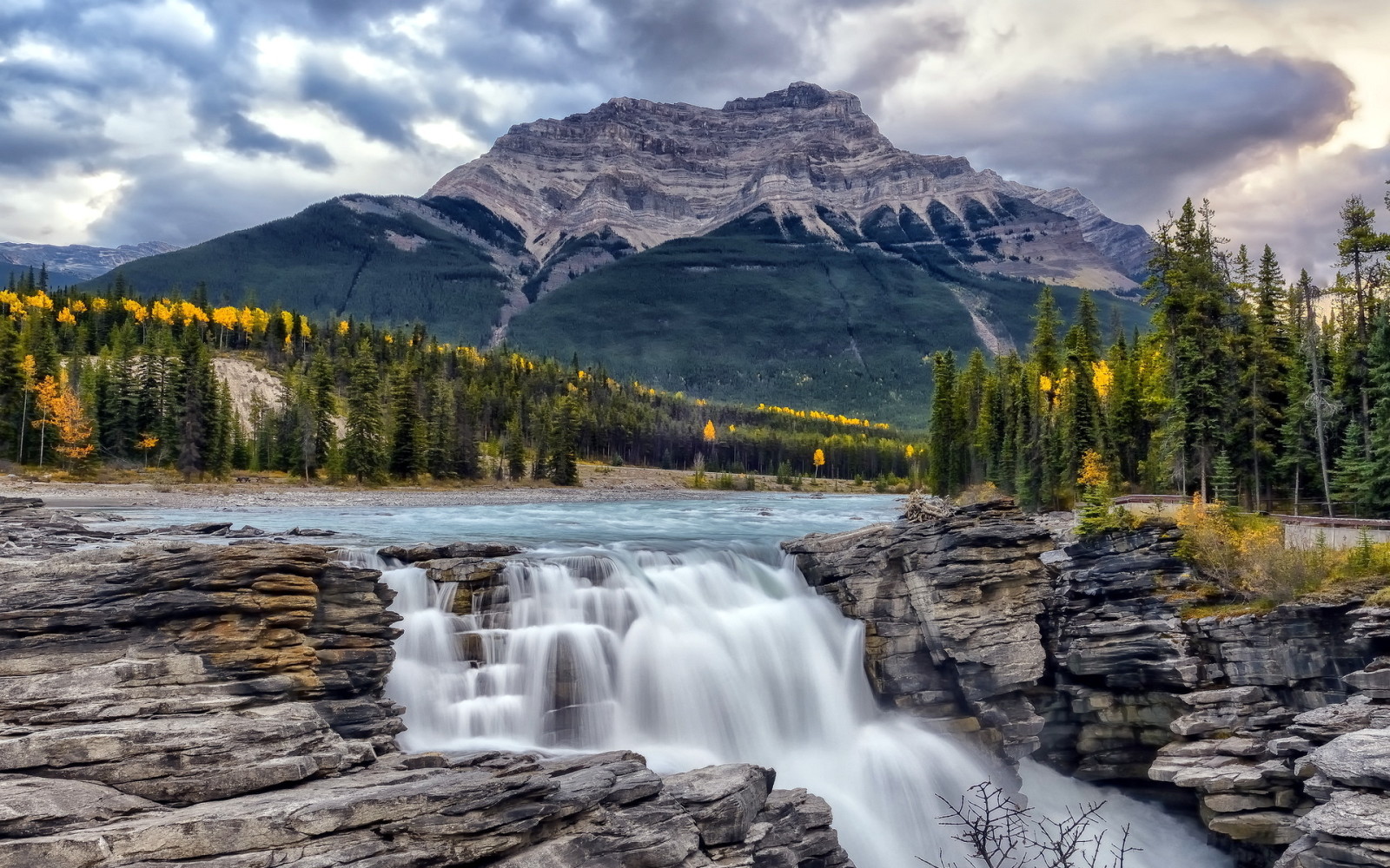 mùa thu, Canada, Alberta, Sông Athabasca