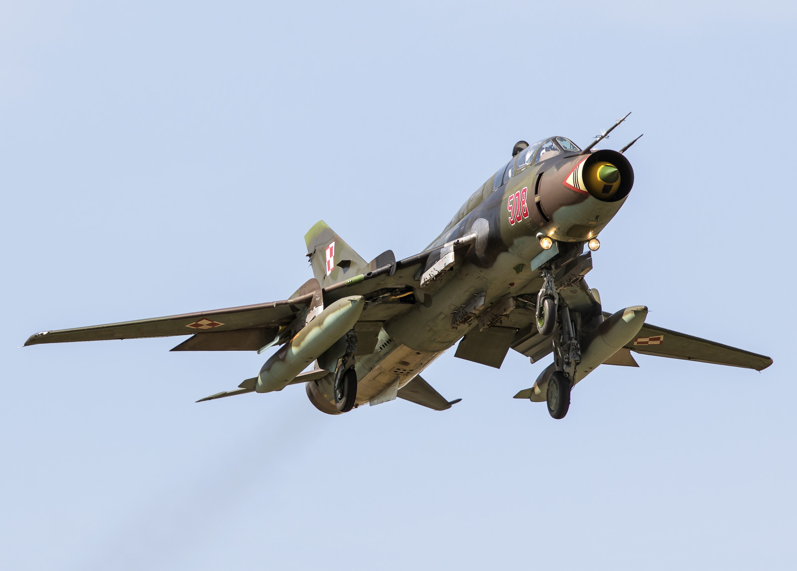 戦士, 上昇, 爆撃機, Su-22