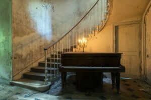 はしご, 音楽, ピアノ