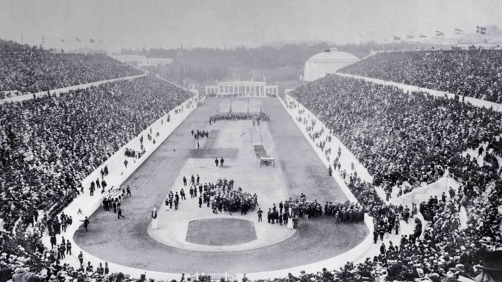 경기장, 그리스, 열리는, 1896, 아테네, 올림픽