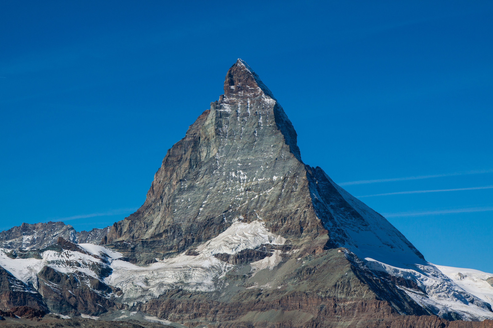 salju, langit, Swiss, Gunung, Matterhorn, pegunungan Alpen