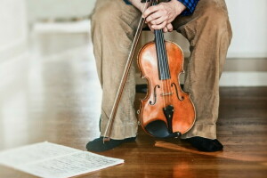 音乐, 笔记, 人, 小提琴