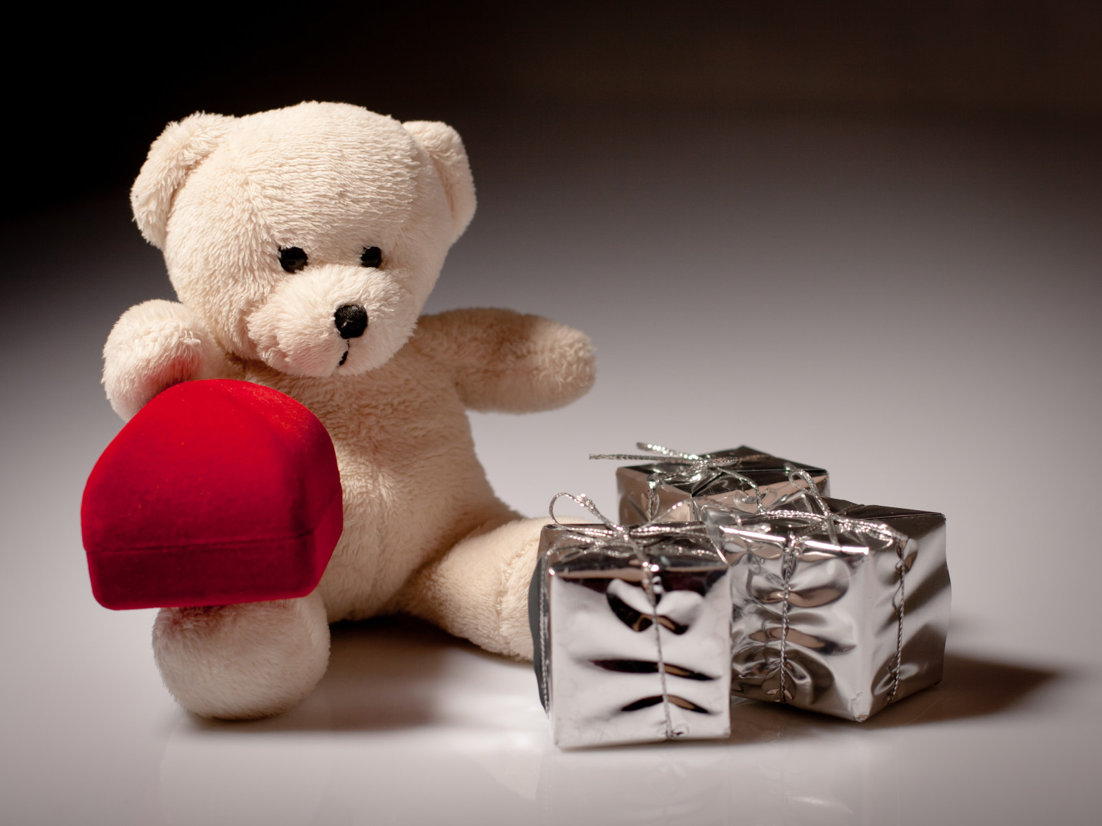 사랑, 낭만적 인, 발렌타인 데이, 선물, 장미, 곰, 심장, 테디