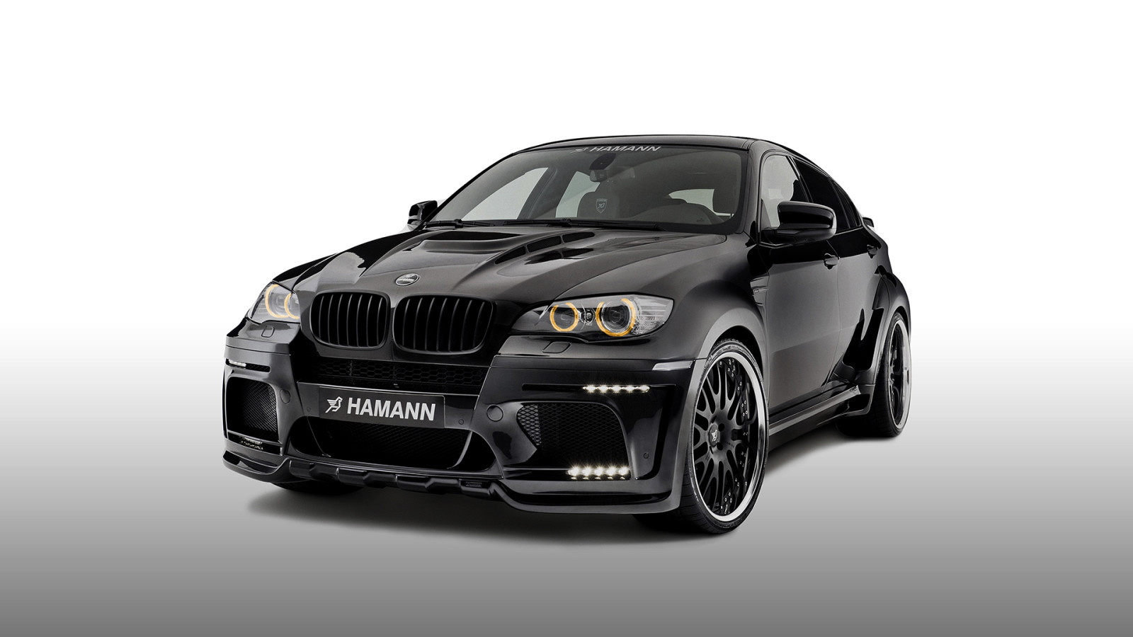 BMW, 白色の背景, X6 M, ハーマン, E71