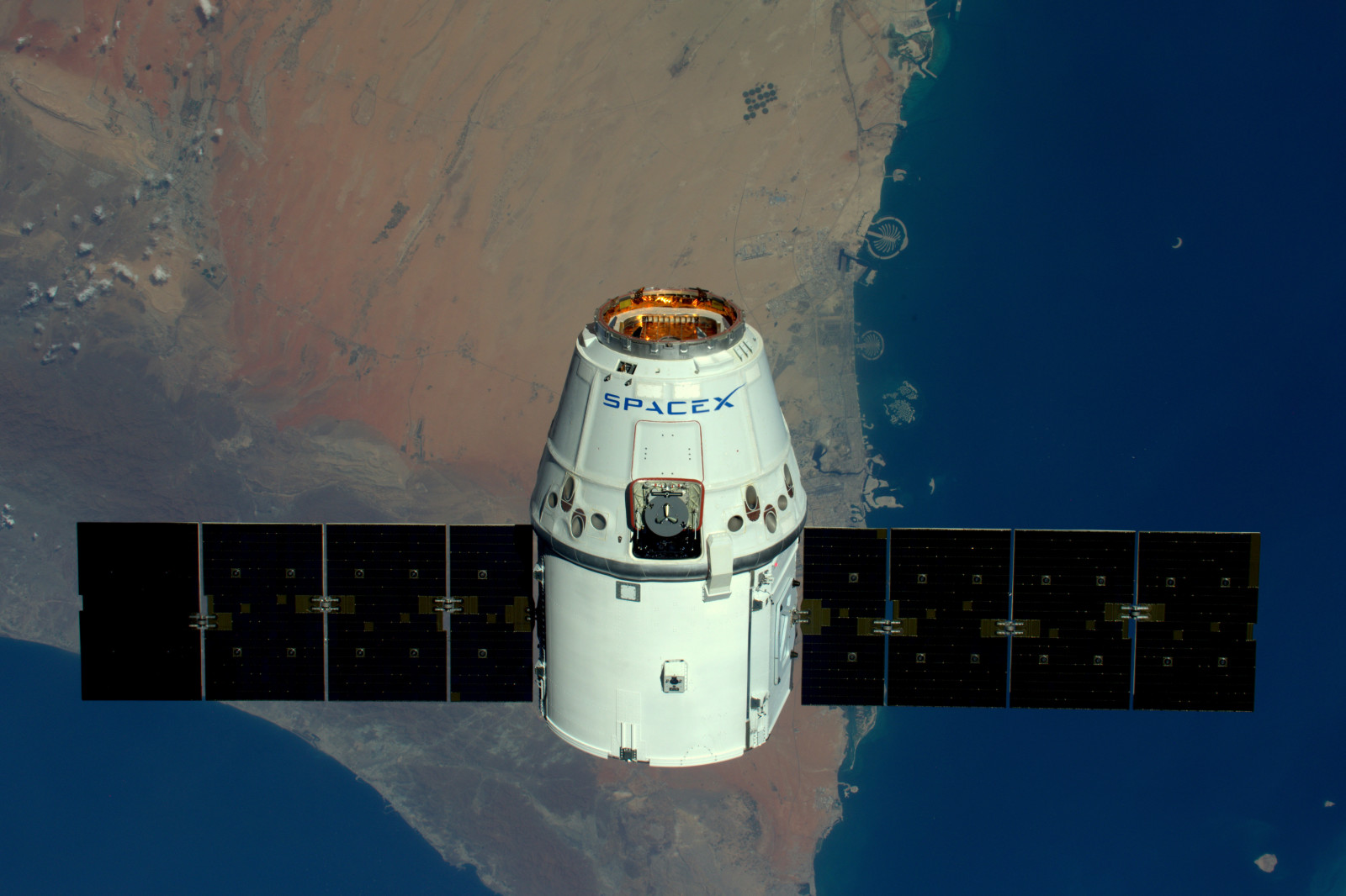 pesawat ruang angkasa, bumi, permukaan, pribadi, Naga SpaceX