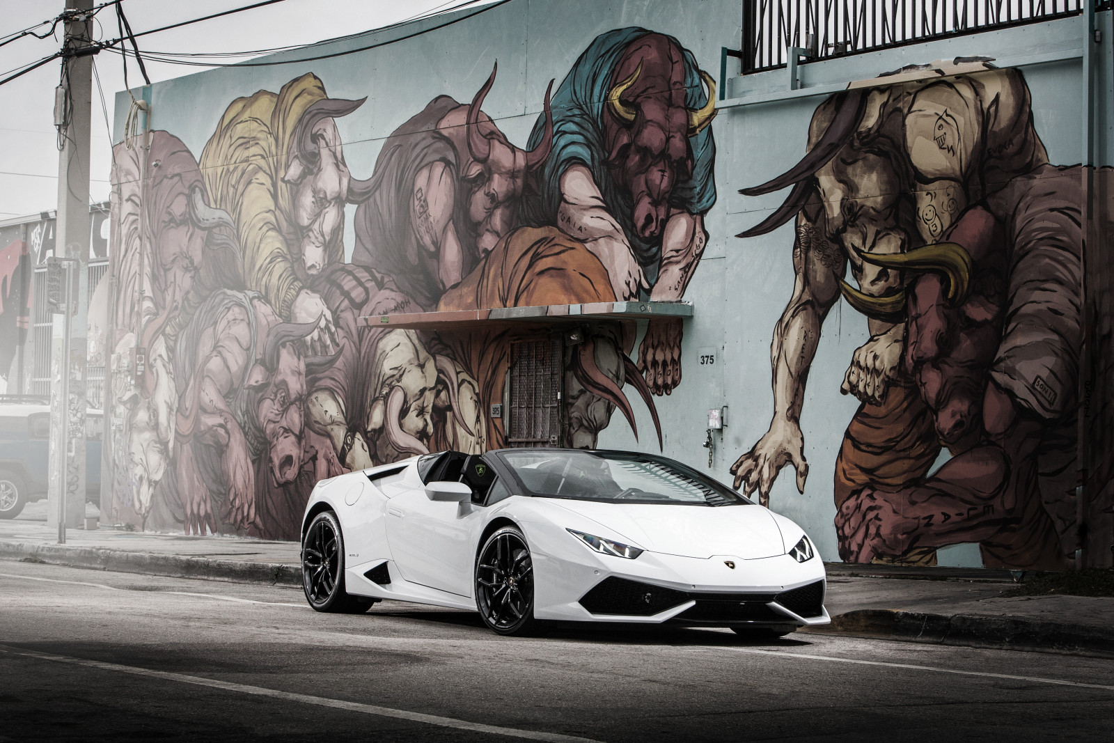 Lamborghini, putih, Huracan, Hurakan