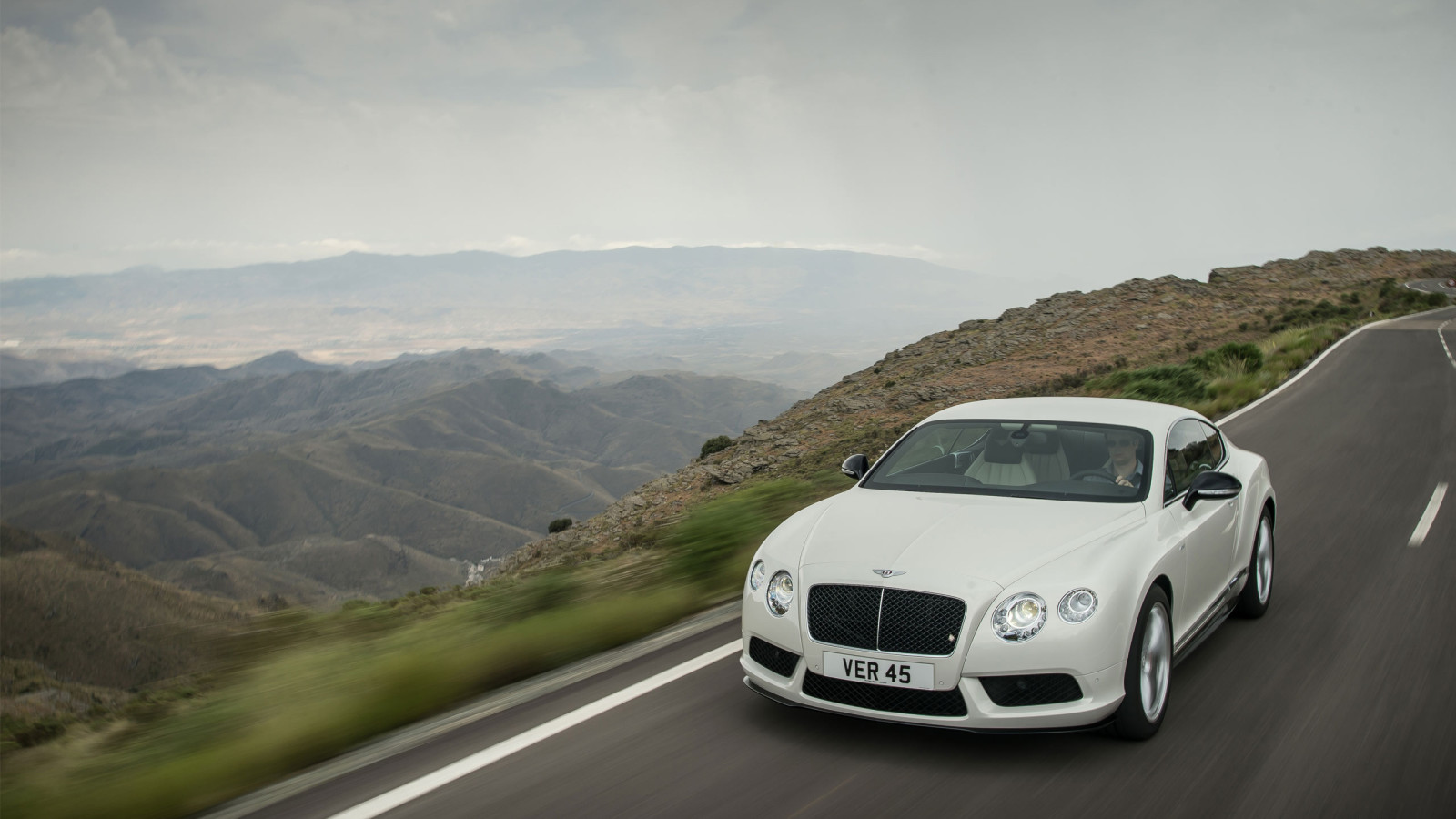 phong cảnh, đường, núi, coupe, Bentley