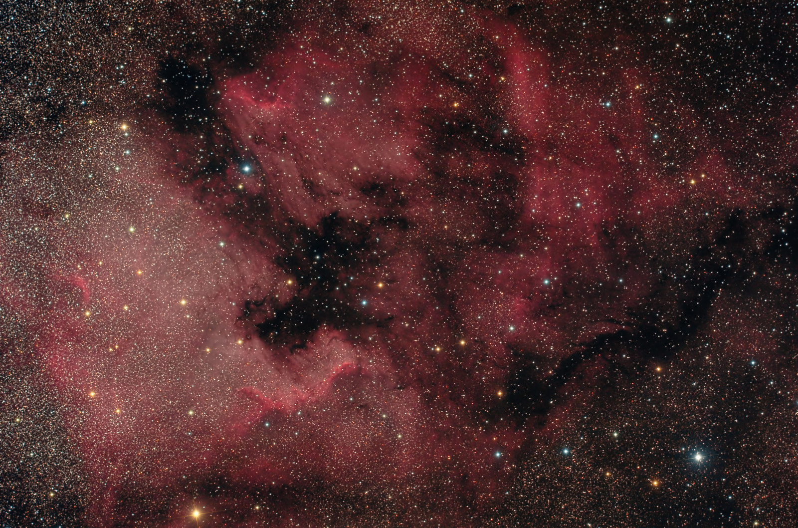 nebula, angsa, di rasi bintang, emisi