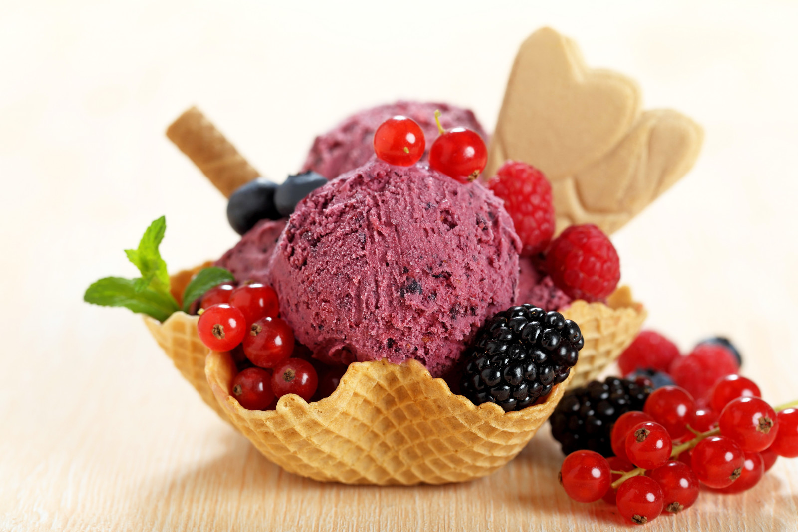 餐饮, 甜蜜, 对待, 甜点, 黑莓, 冰淇淋, 浆果, 黑加仑
