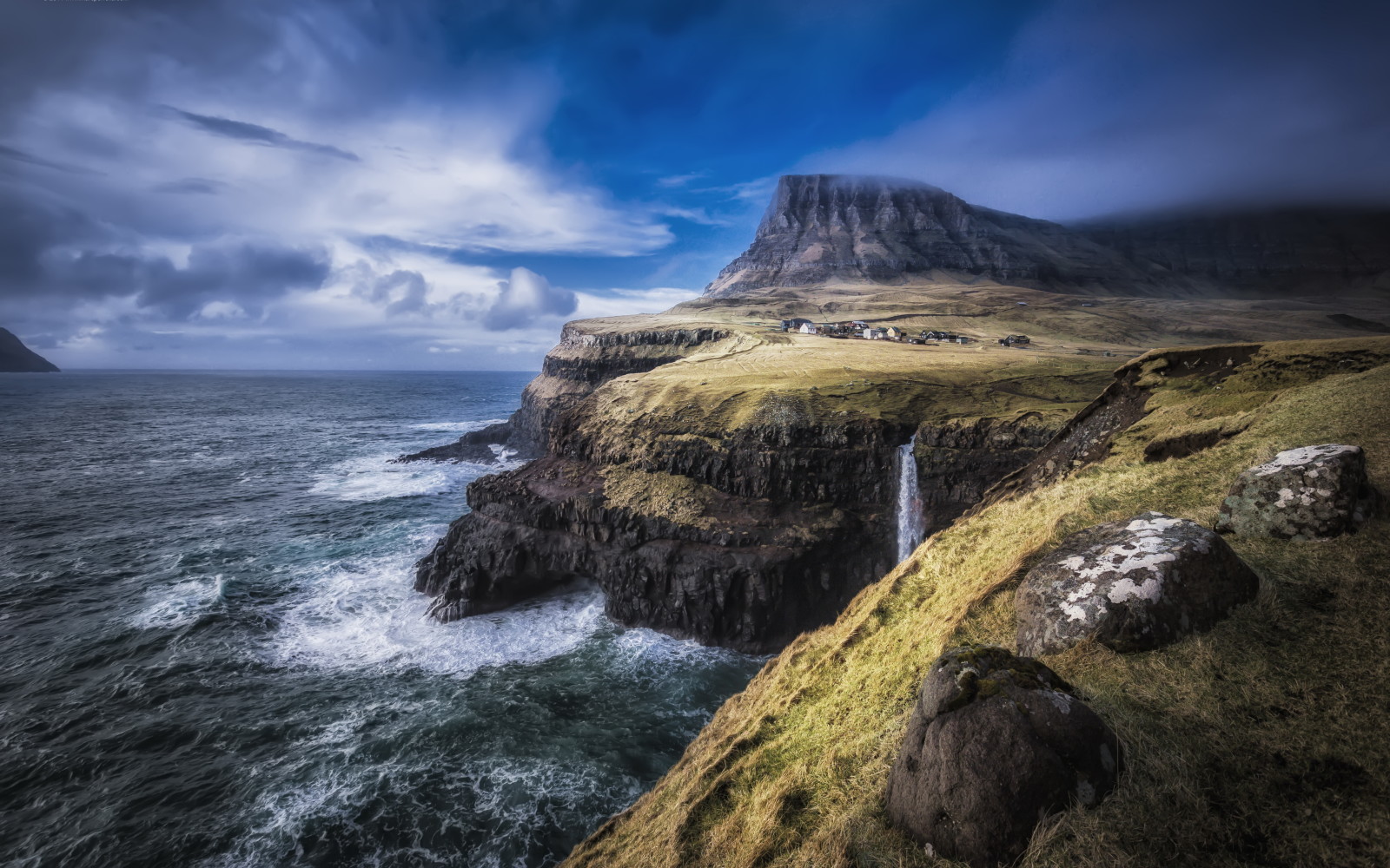 pemandangan, Kepulauan Faroe, Atlantik utara