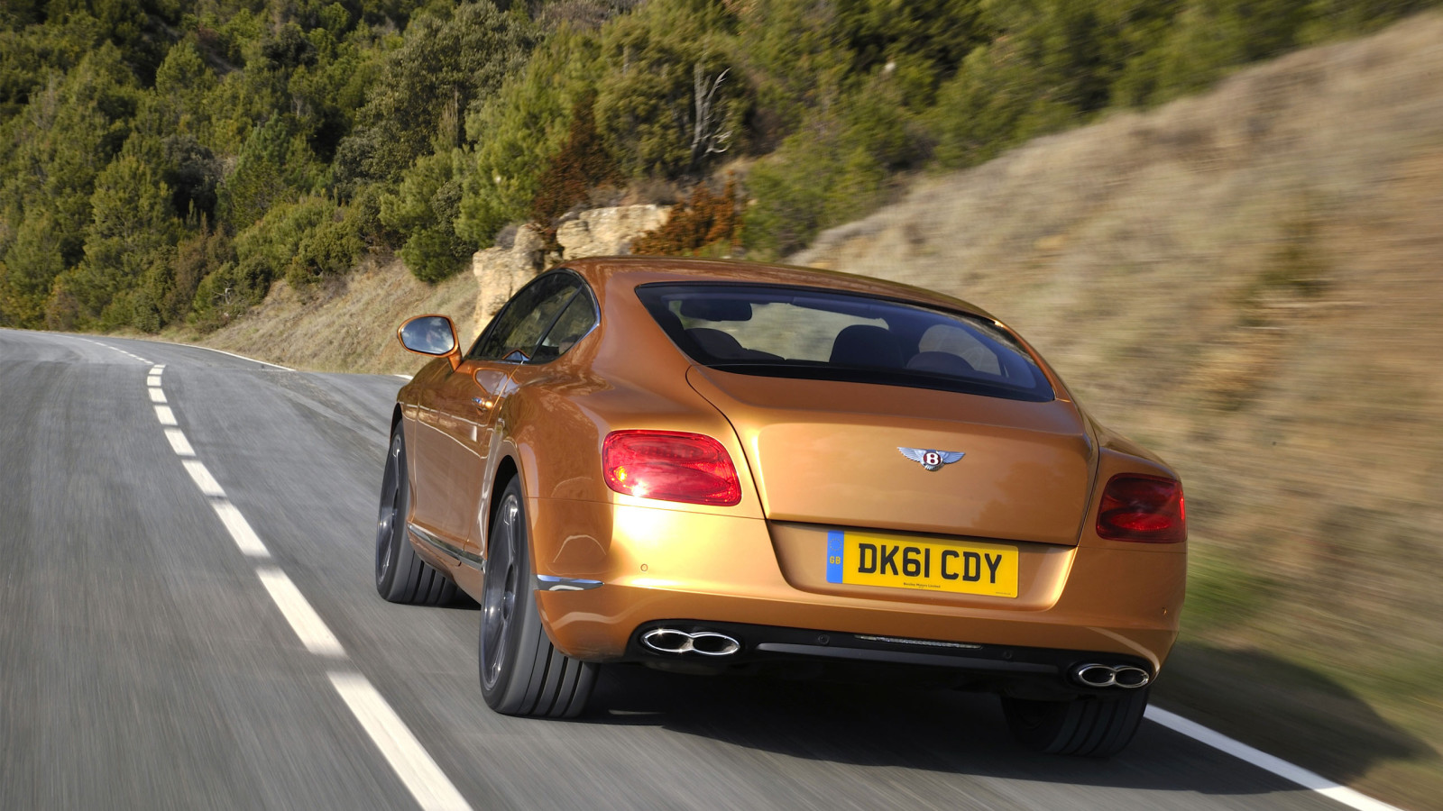 jalan, gunung, coupe, Bentley