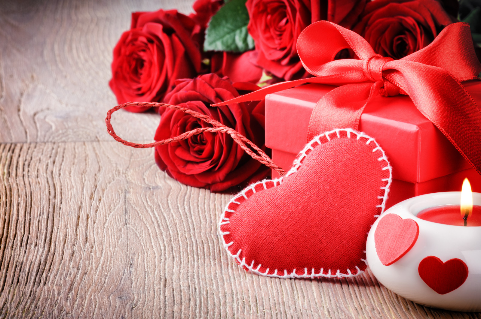 愛, ロマンチック, バレンタイン・デー, 贈り物, バラ, 心臓
