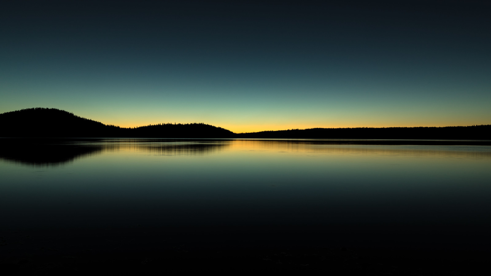 langit, refleksi, pagi, bukit, cermin, Oregon, Danau Pauline
