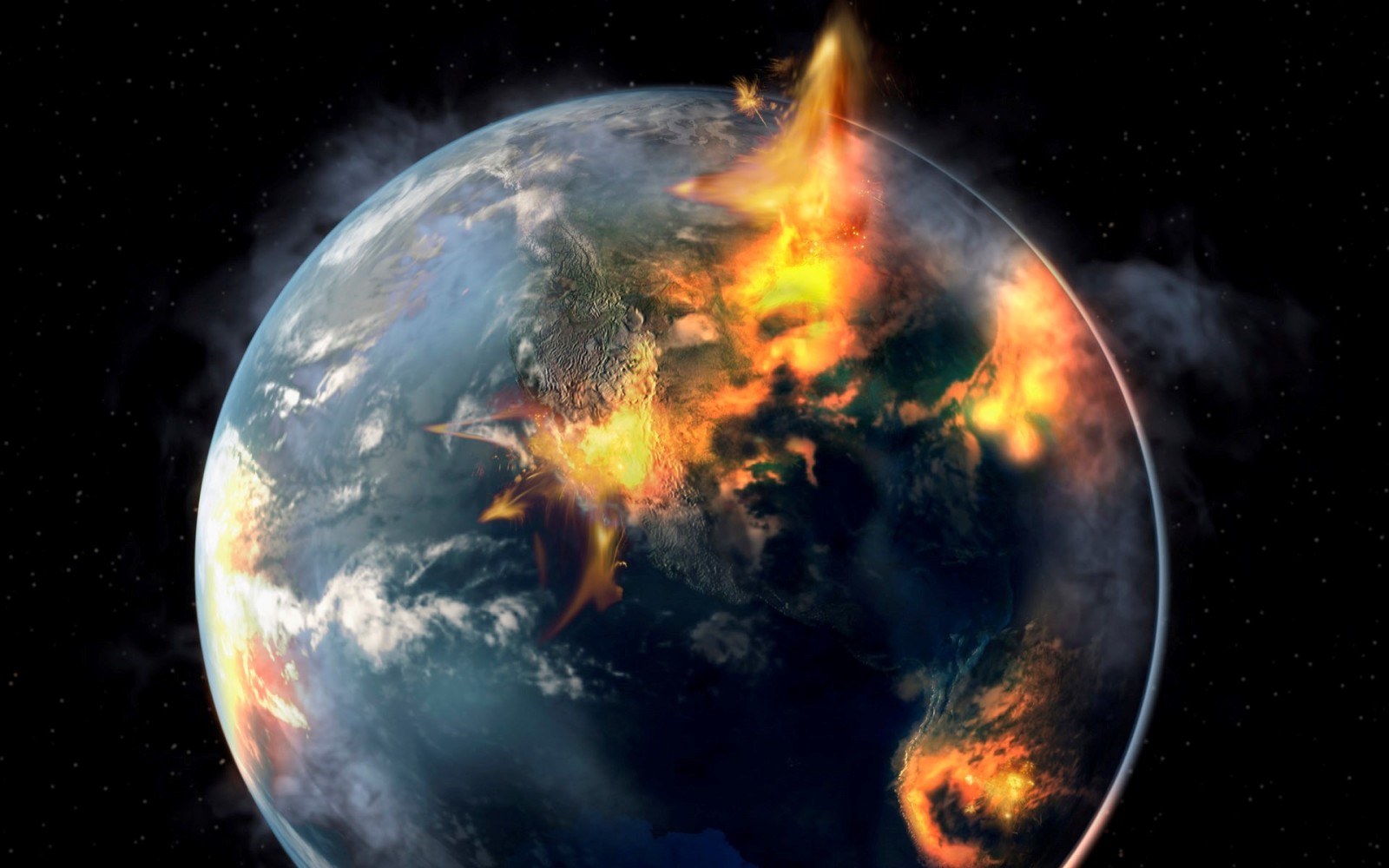 불, 행성, 공상 과학, 파괴