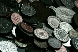 硬貨, 通貨, 大きい, お金