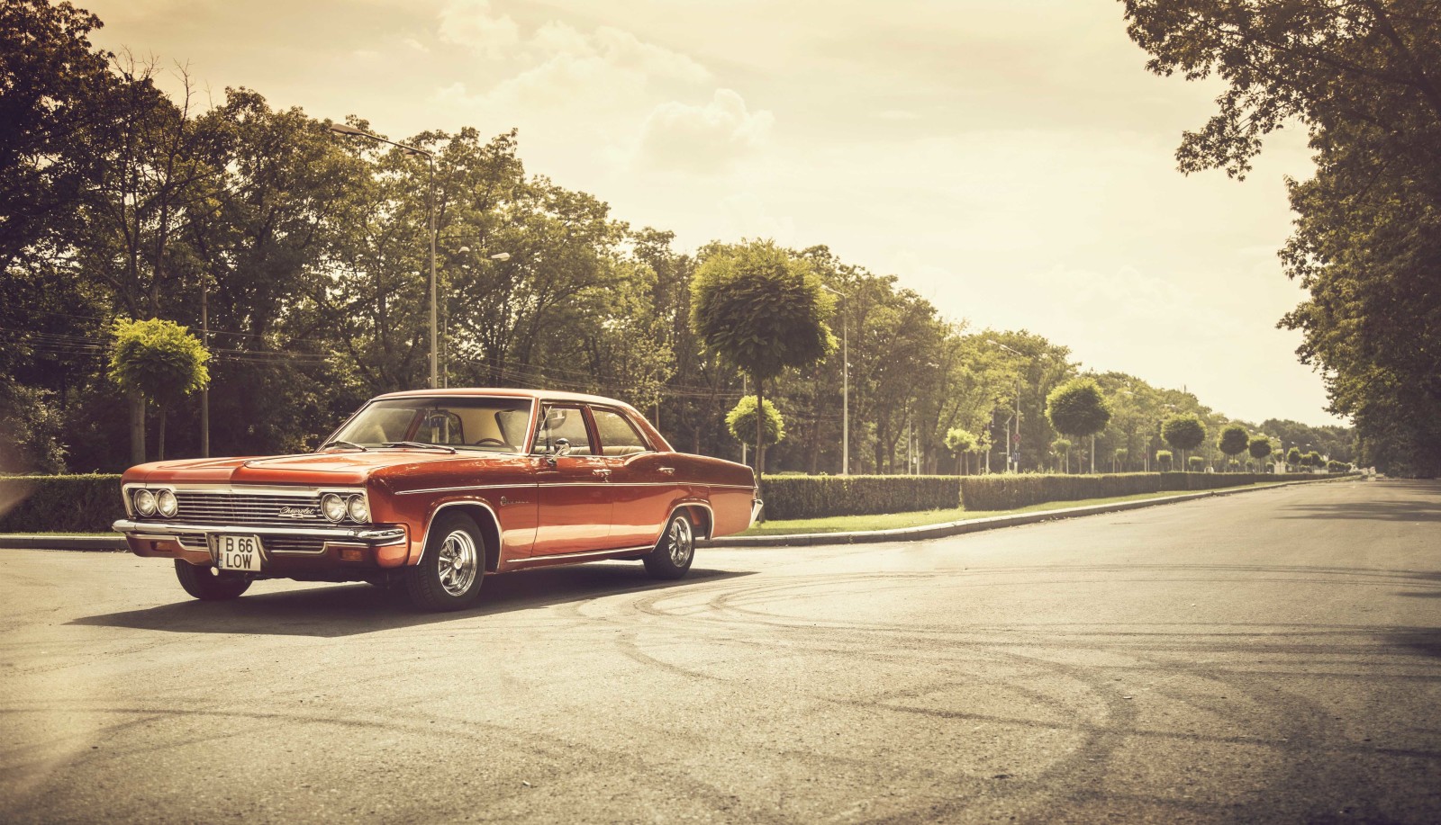 đường, đèn, bóng, bánh xe, 1966, Impala