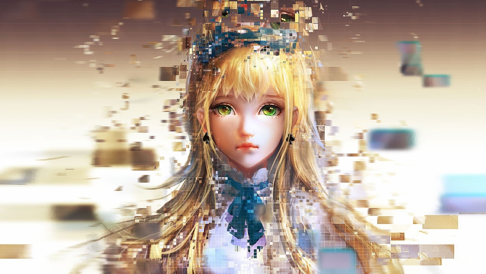 con gái, Alice, điểm ảnh, alice trong đất pixel