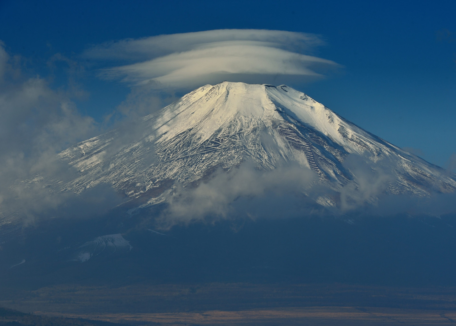 空, 雲, 日本, 富士山