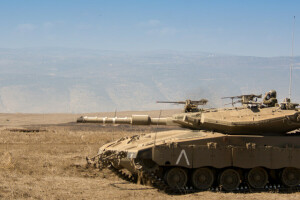 "메르카바", 전투, 이스라엘, 경치, 본관, 메르카바, MK3, 탱크