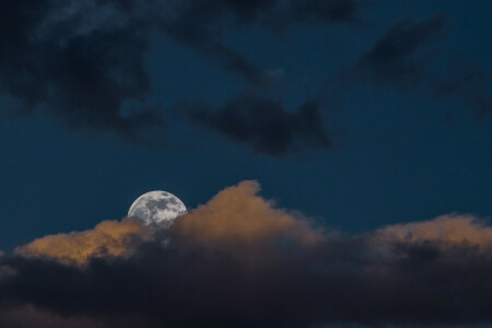 구름, 달, 하늘