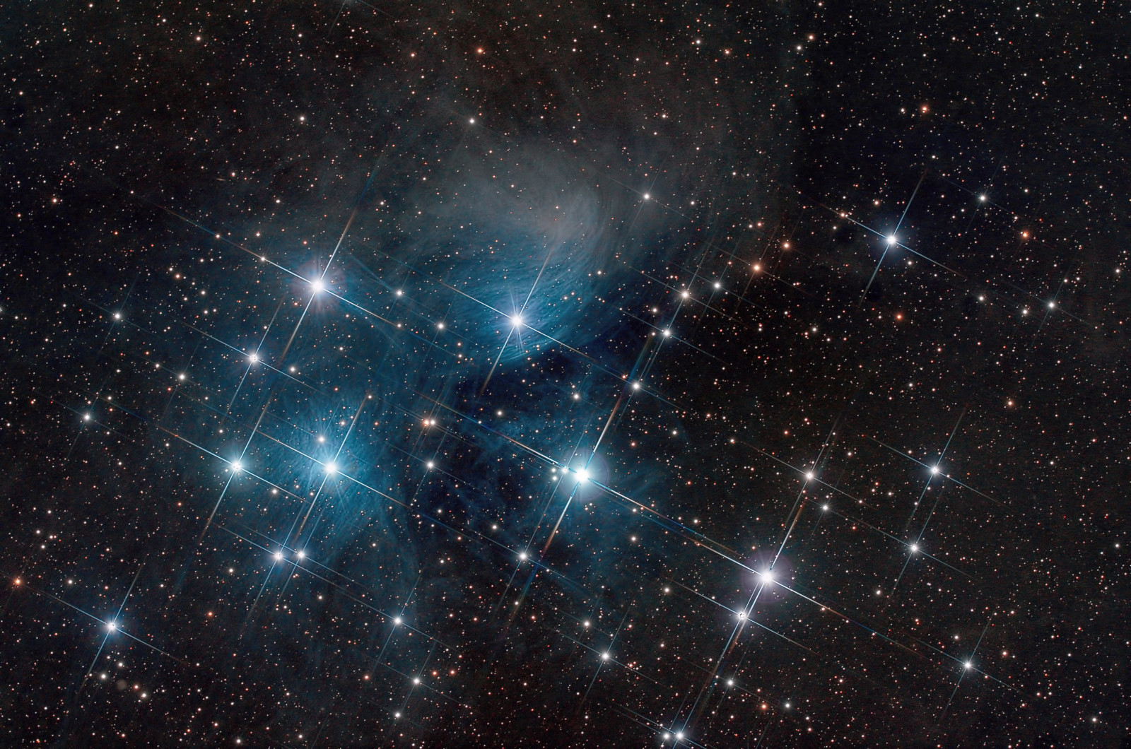 ruang, Pleiades, gugus bintang