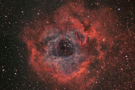 별자리에서, 성운, NGC 2237, 콘센트, 장미 매듭, 우주, 일각수
