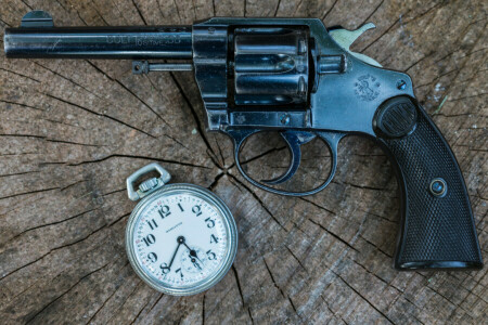 1906, 망아지, 경찰, 리볼버, 손목 시계, 무기
