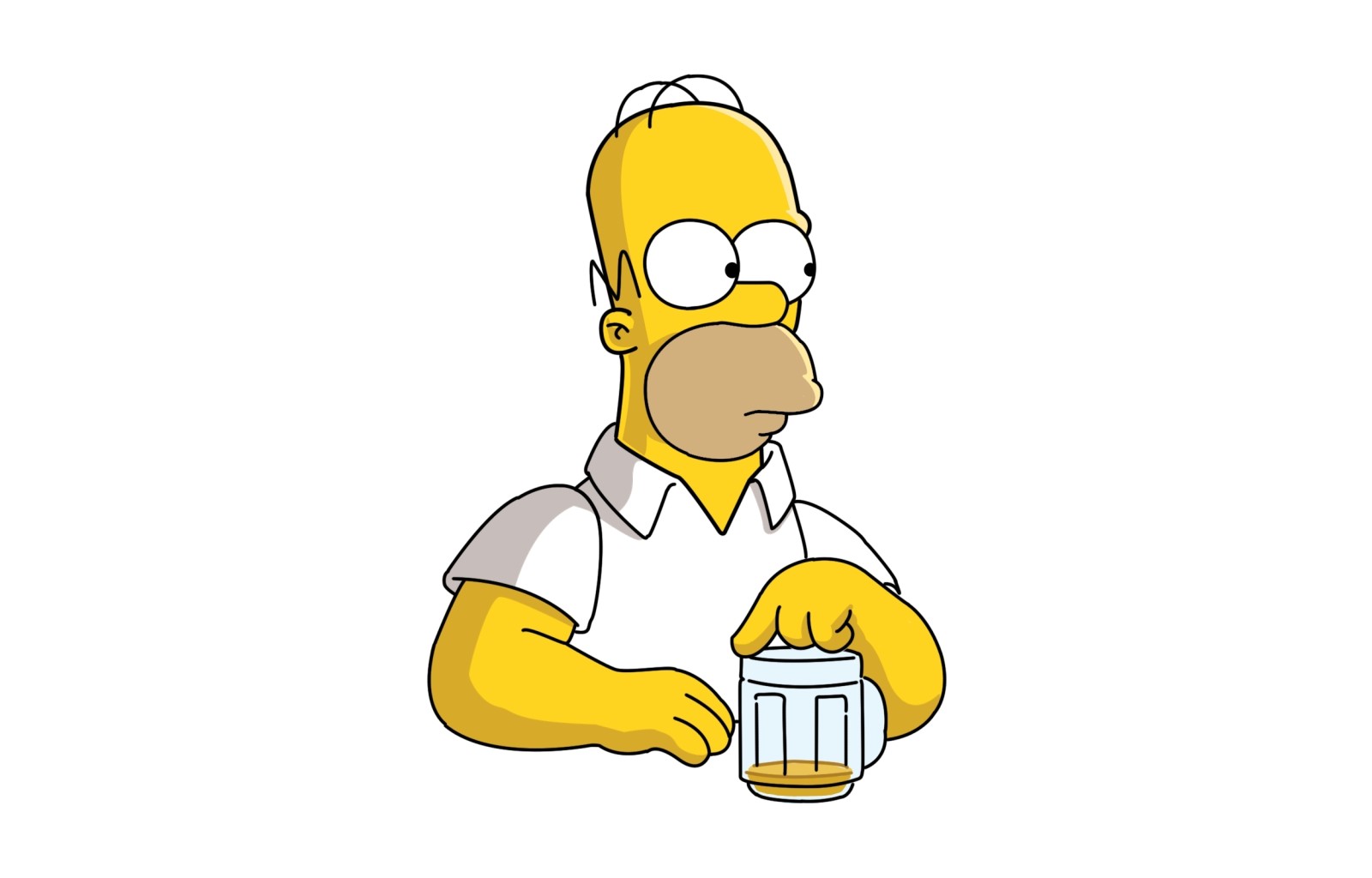 nhìn, tư thế, bia, Gia đinh Simpsons, Homer, Homero