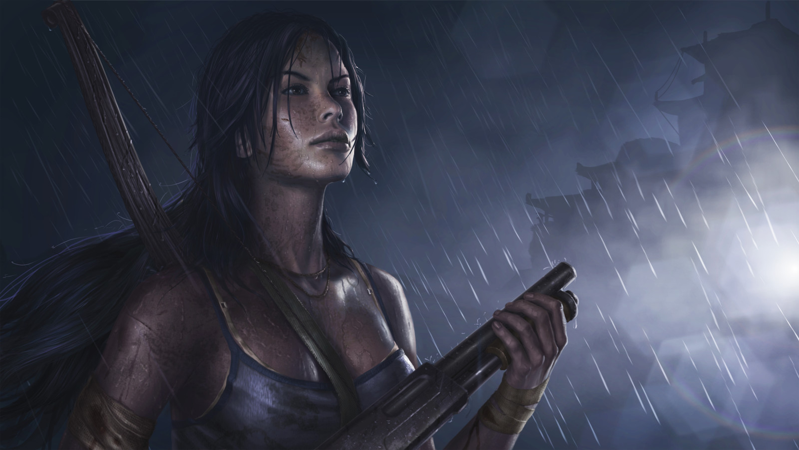 สาว, BEAUTY, ปืนลูกซอง, Tomb Raider-