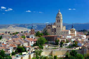 大聖堂, ホーム, 写真, セゴビア大聖堂, スペイン, 寺院, 都市, 修道院
