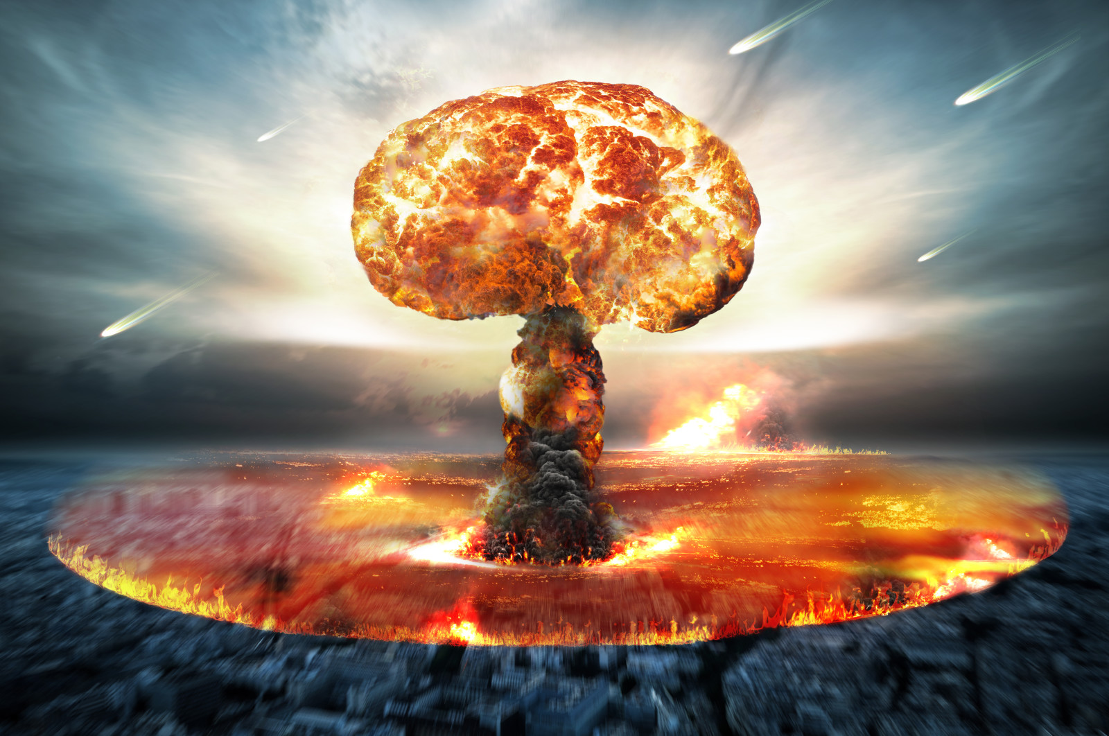 năng lượng, sự phá hủy, vụ nổ, tấn công hạt nhân, quả bom hạt nhân