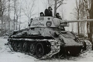 평균, 레닌 그라드, 사진, 옛 소련, T-34-85, 탱크