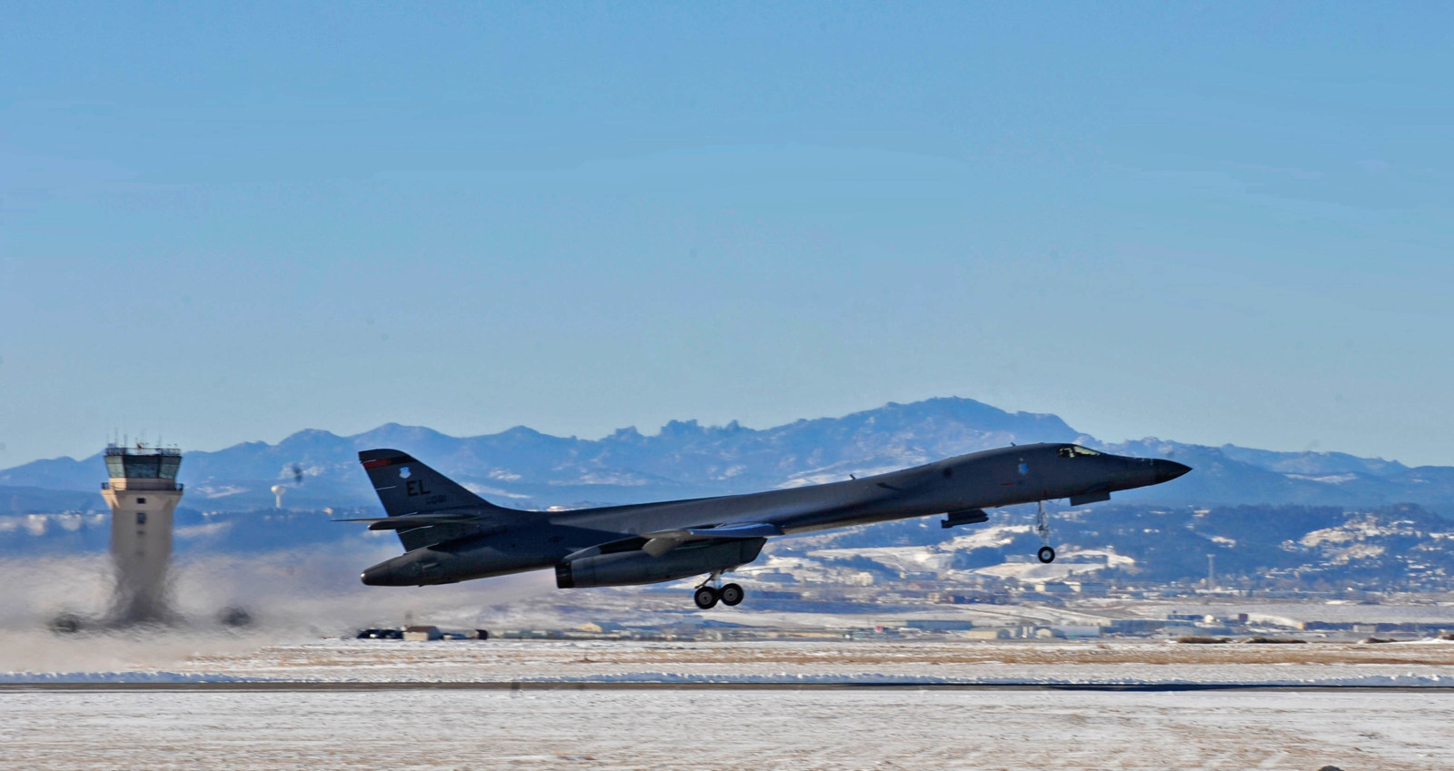 ランサー, 超音速, 上昇, 爆撃機, 飛行場, B-1B