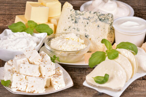 チーズ, カッテージチーズ, 乳製品, 野菜, 乳製品, サワークリーム