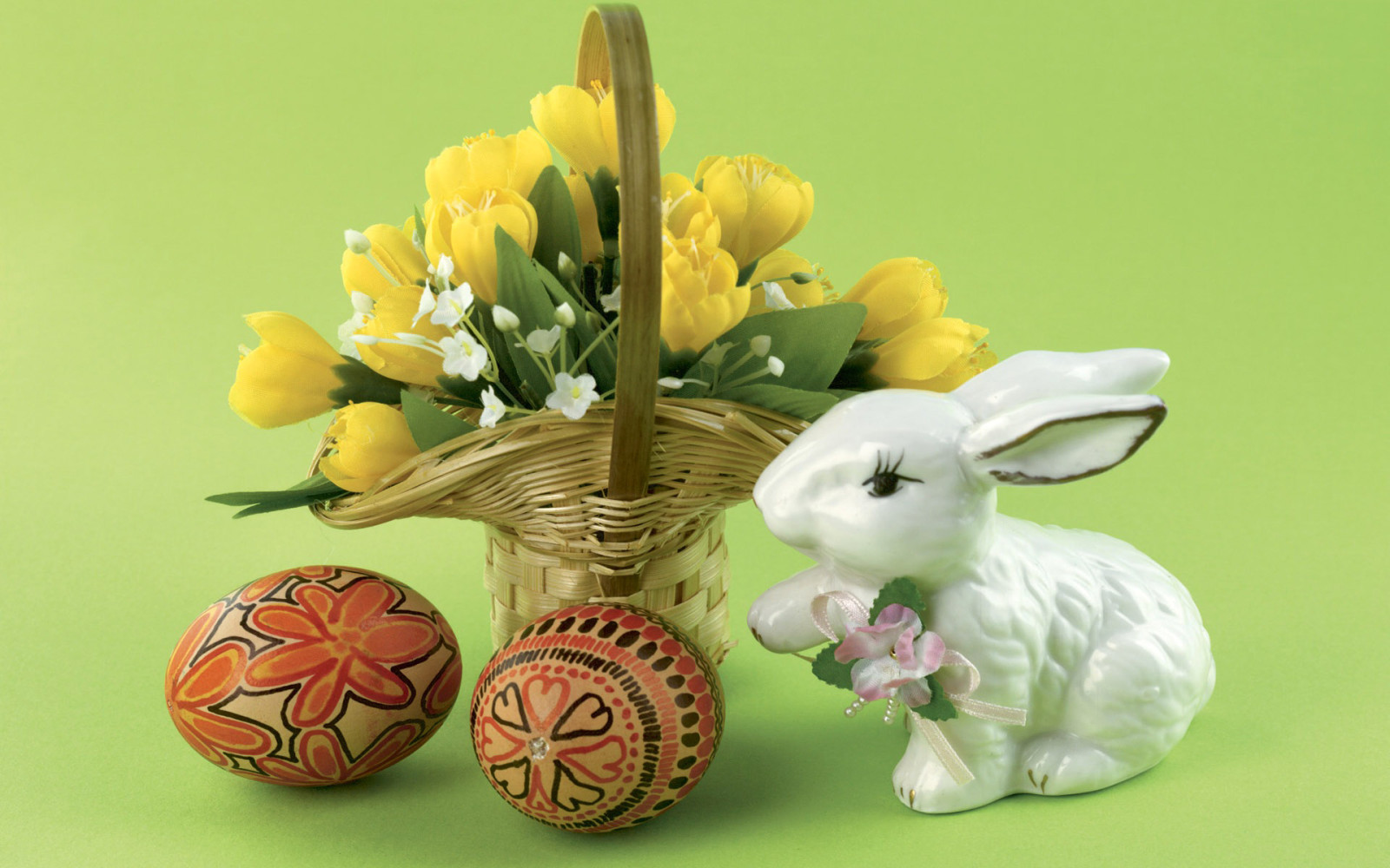 ไข่, ดอกไม้, ตะกร้า, อีสเตอร์, กระต่าย, Pysanka, วันอาทิตย์