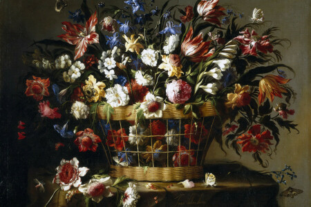 bó hoa, Juan de Arellano, cánh hoa, Cuộc sống tĩnh lặng