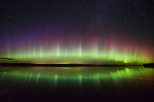 aurora borealis, malam, Cahaya utara, bintang