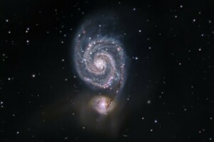 은하, 별자리에서, M51, 전쟁의 개, 소용돌이