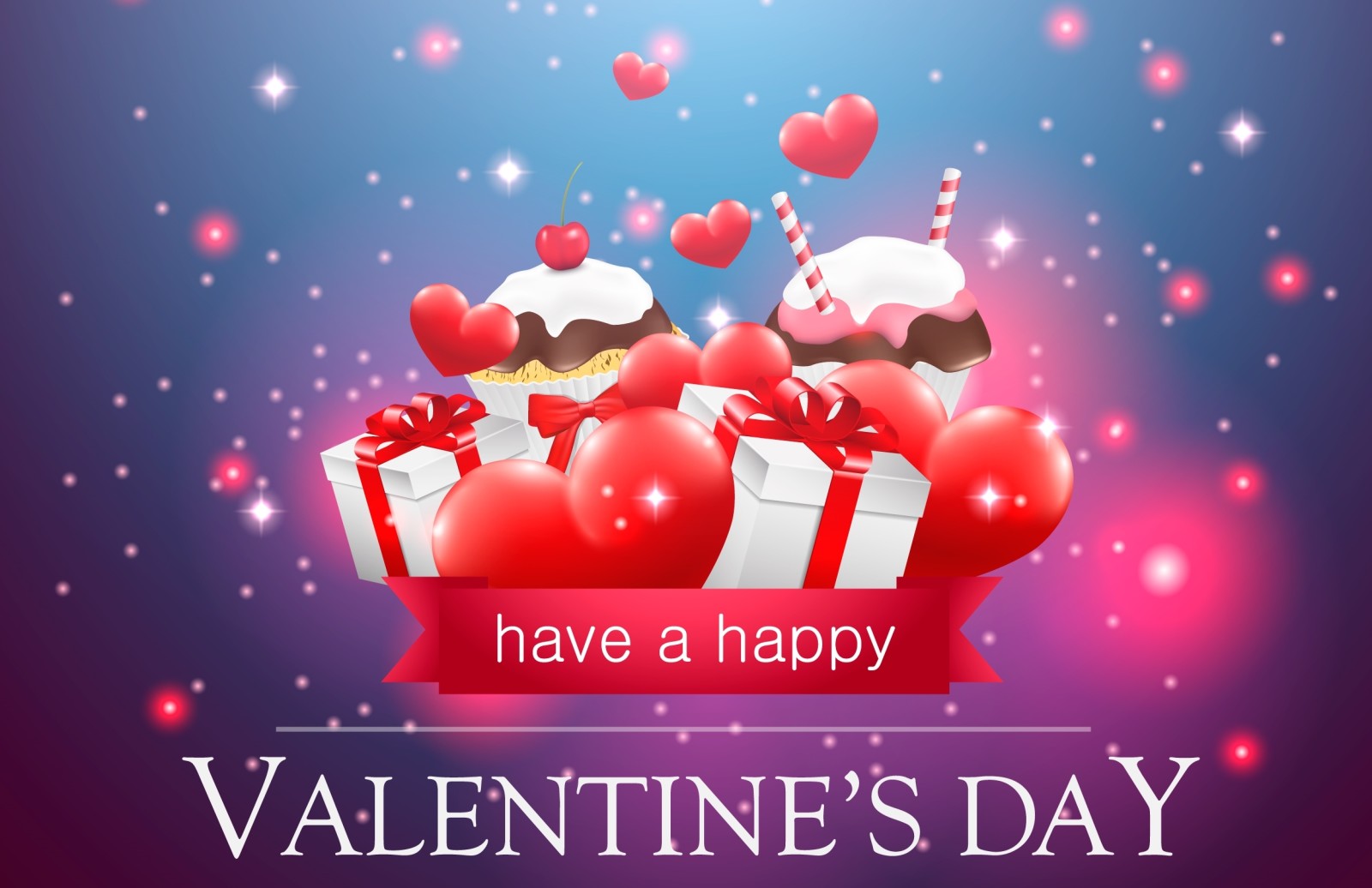 hari Valentine, hadiah, jantung, Kue Mangkok