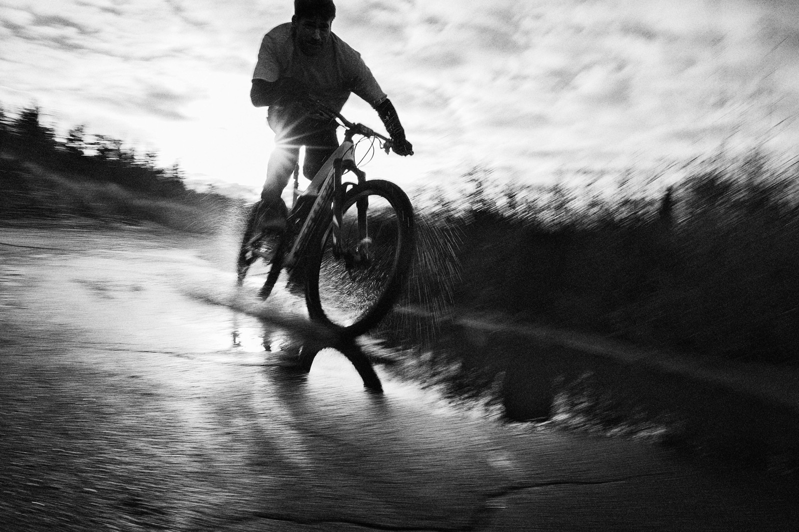 黑和白, 路, 水, 演员, 速度, 自行车, 运动, 摄影家