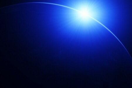 青い, 惑星, スペース