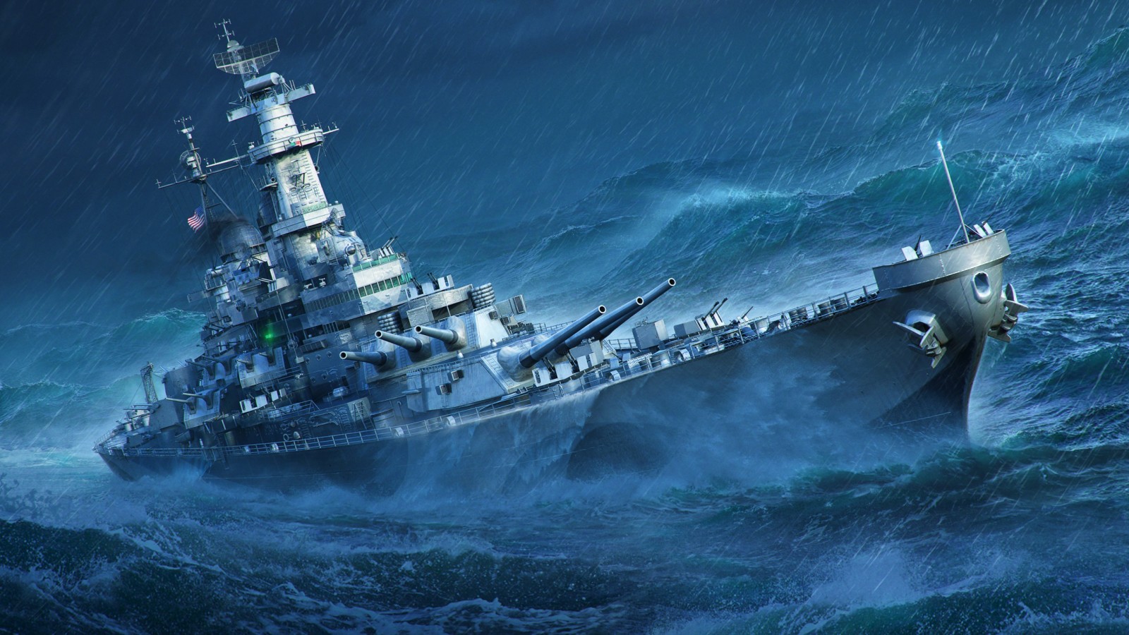 bão táp, Missouri, Tàu chiến
