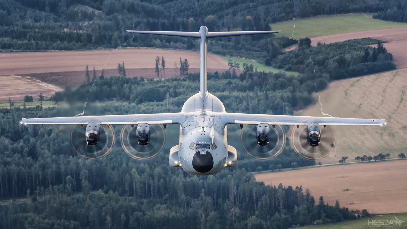 森林, ドイツ空軍, HESJAエアアート写真, A400М, エアバス軍