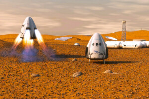ドラゴンスペースX, 火星, 民間, 宇宙船