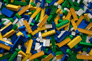 砖块, 颜色, 许多, 玩具