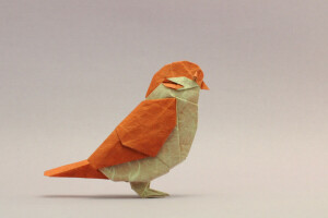 鳥, 折り紙, すずめ