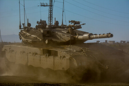"메르카바", 전투, 먼지, 이스라엘, 본관, 메르카바, MK3, 탱크