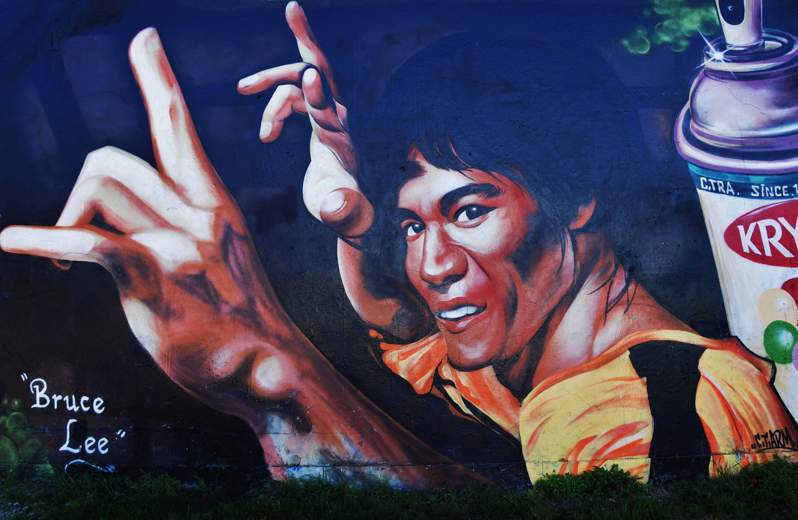 dinding, coretan, Bruce Lee